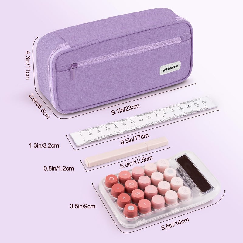 WEMATE Pencil Case, Large Storage Organizer for Stationery, Back - to - School Essential, Teacher Must - have, Big Pencil Pouch, Marker Case School Supplies for College & High School - Image 5